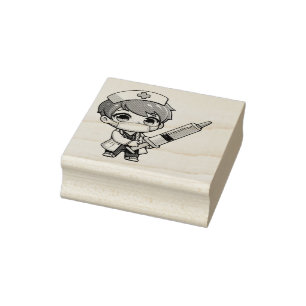 Tampons Encreurs Chibi Nurse Cartoon - soins de santé, chibi, infir