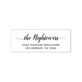Tampons Encreurs Chic Calligraphie Nom de famille Swash Adresse de  (Impression)