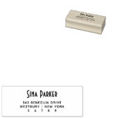Tampons Encreurs Chic Déco Nom & Nom Adresse de retour personnalisé (Tamponné)
