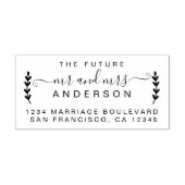 Tampons Encreurs Chic Foliage Future M. Mme Mariage Retour Adresse (Impression)
