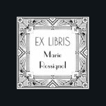 Tampons Encreurs Chic Français Art Déco Type Nom personnel Ex Libri<br><div class="desc">Élever votre bibliothèque avec notre magnifique timbre Art déco Ex Libris en bois, avec un cadre élégant et une typographie moderne et élégante. Parfait pour les amateurs de livres et les collectionneurs, cet élégant timbre d'art ajoute une touche de sophistication et de personnalisation à vos volumes chéris. Conçu avec précision...</div>