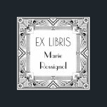 Tampons Encreurs Chic Français Art Déco Type Nom personnel Ex Libri<br><div class="desc">Élever votre bibliothèque avec notre magnifique timbre Art déco Ex Libris en bois, avec un cadre élégant et une typographie moderne et élégante. Parfait pour les amateurs de livres et les collectionneurs, cet élégant timbre d'art ajoute une touche de sophistication et de personnalisation à vos volumes chéris. Conçu avec précision...</div>