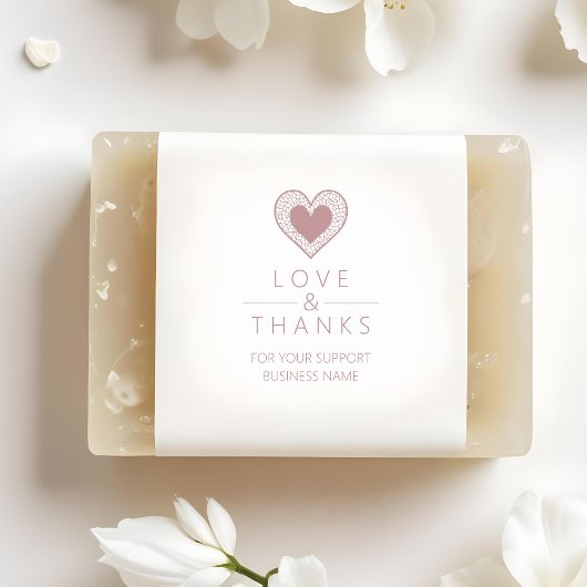 Tampons Encreurs Chic Heart Lace Effect Love & Thanks Supporting
