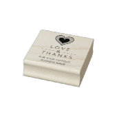 Tampons Encreurs Chic Heart Lace Effect Love & Thanks Supporting (Tampon)
