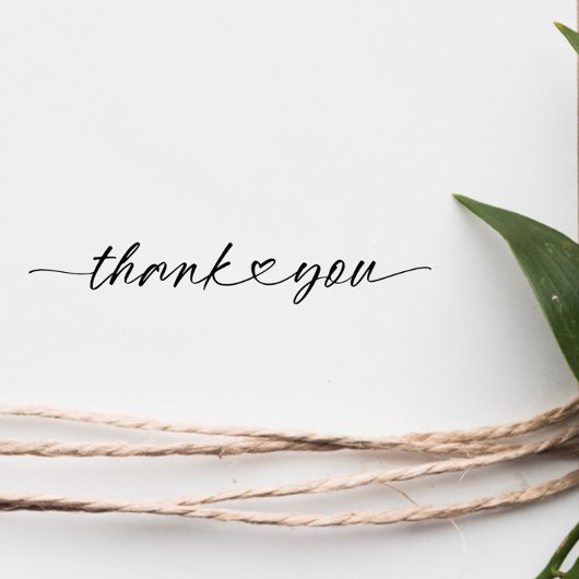 Tampons Encreurs Chic Merci | Cœur en script