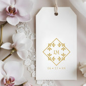 Tampons Encreurs Chic Minimalist Wedding Design Botanical Monogram