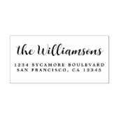 Tampons Encreurs Chic Script Calligraphy Nom de famille Adresse de (Impression)