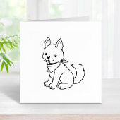 Tampons Encreurs Chien Chien Chien Chien Blanc Husky Couleur Moi