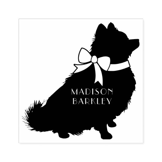 Tampons Encreurs Chien Chien Chien Poméranie (Impression)