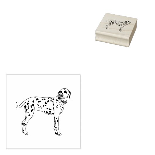 Tampons Encreurs Chien de Dalmatie race Timbre en caoutchouc (Tamponné)