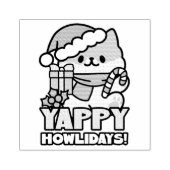 Tampons Encreurs Chien de Noël mignon - Yappy Howlidays (Impression)