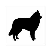Tampons Encreurs Chien de race belge Tervuren Silhouette (Impression)