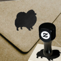 Chien de race Poméranienne Silhouette