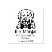 Tampons Encreurs Chien des Pyrénées, Adresse de retour, (Impression)