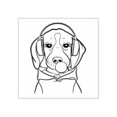 Tampons Encreurs Chien frigorifique avec Bubblegum Funny Beagle (Impression)