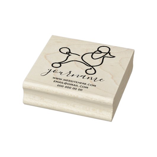 Tampons Encreurs Chien mignon Caniche (Tampon)