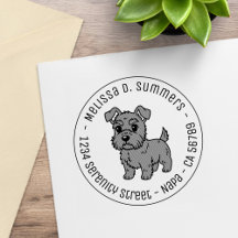 Chien Scottish Terrier Rond Adorable Adresse