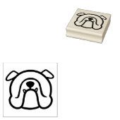 Tampons Encreurs Chien-taureau anglais personnalisé - tampons bulld (Tamponné)