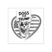 Tampons Encreurs Chiens pour Trump : Patriots à la mâchoire (Impression)