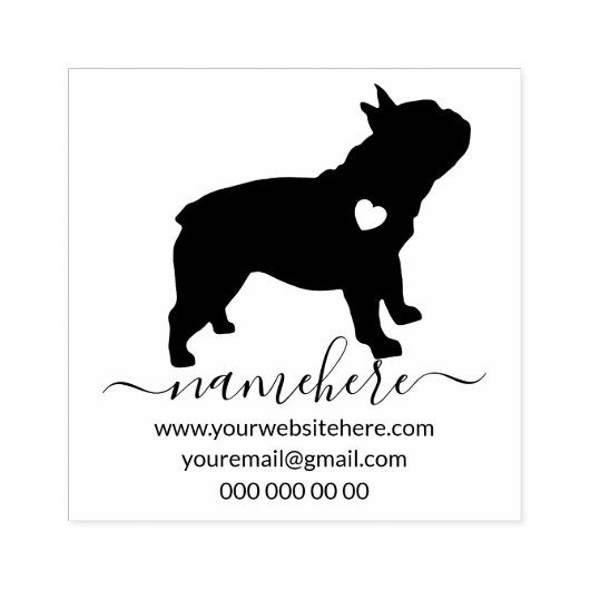 Tampons Encreurs Chiffre français Silhouette Puppy (Impression)