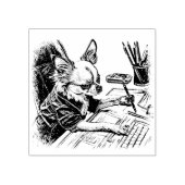 Tampons Encreurs Chihuahua Artiste No 4 Timbre en caoutchouc (Impression)