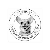 Tampons Encreurs Chihuahua Chien animal de compagnie photo Round (Impression)