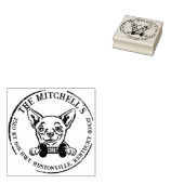 Tampons Encreurs Chihuahua Custom Family Adresse de retour (Tamponné)