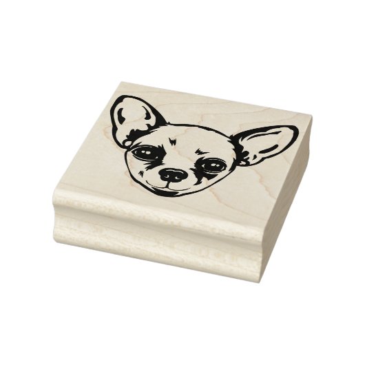 Tampons Encreurs Chihuahua dog face silhouette (Tampon)