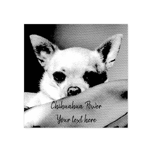 Tampons Encreurs Chihuahua Power personnalisée (Impression)