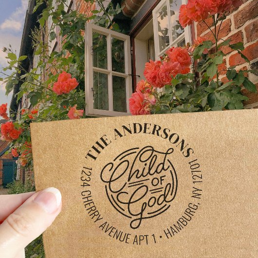 Tampons Encreurs Child Of God Christian Bible Return Address