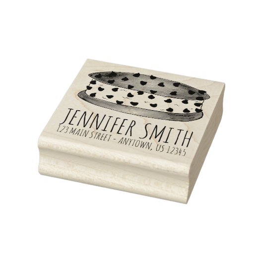 Tampons Encreurs Chipwich Cookie Ice Cream Sandwich Adresse du alim (Tampon)