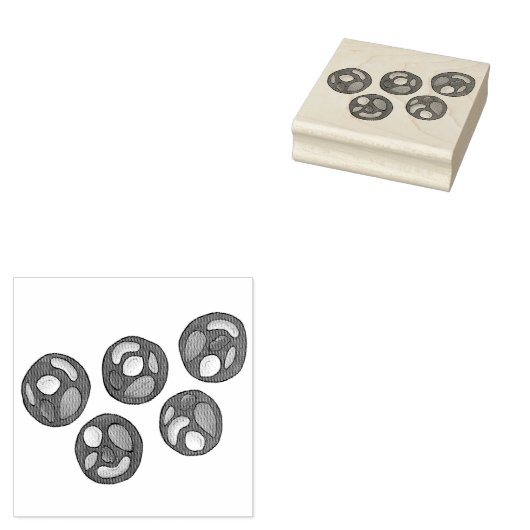 Tampons Encreurs Chocolat Almond Mendiants Chocolatation Candy (Tamponné)