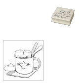 Tampons Encreurs Chocolat chaud Marshmallow (Tamponné)