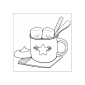 Tampons Encreurs Chocolat chaud Marshmallow (Impression)