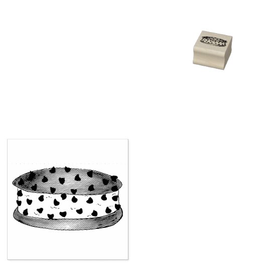 Tampons Encreurs Chocolat Chip Cookie Crème glacée Sandwich Timbre (Tamponné)