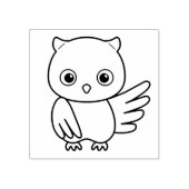 Tampons Encreurs Chouette cartonnée mignonne (Impression)