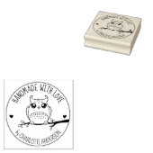 Tampons Encreurs Chouette Cute, Personnalisée À La Main Avec Amour, (Tamponné)