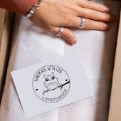 Tampons Encreurs Chouette Cute, Personnalisée À La Main Avec Amour,