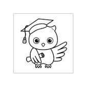 Tampons Encreurs Chouette de graduation mignonne dans un Casquette  (Impression)