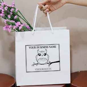 Tampons Encreurs Chouette mignonne, Affaires sur mesure, grande