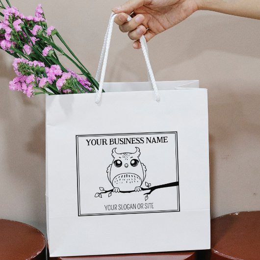 Tampons Encreurs Chouette mignonne, Affaires sur mesure, grande