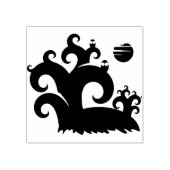 Tampons Encreurs Chouettes et timbre d'art de la silhouette lune (Impression)