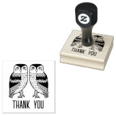 Tampons Encreurs Chouettes jumelles Cute BABY SHOWER simple MERCI P (Tamponné)