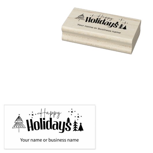 Tampons Encreurs Christamas trois vacances entreprise ou famille (Tamponné)