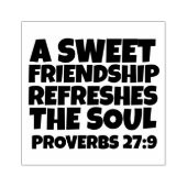 TAMPONS ENCREURS CHRISTIAN RUBER STAMPS SWEET AMIENDSHIP PROVERBS (Impression)