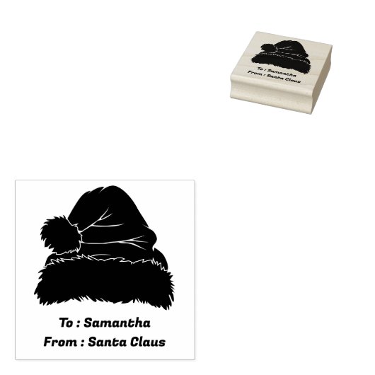 Tampons Encreurs christmas santa holiday minimal (Tamponné)