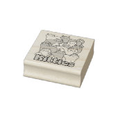 Tampons Encreurs Chubby Kitties Design - Cat Art adorable (Tampon)