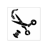 Tampons Encreurs Ciseaux Ciseaux Artisanat Stationery Bois Art Timb (Impression)