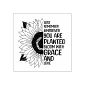 Tampons Encreurs Citation et tournesol tiré à la main (Impression)