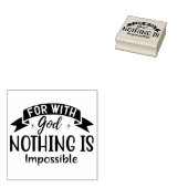 Tampons Encreurs Citation Religieuse Car Avec Dieu Rien N'Est Impos (Tamponné)